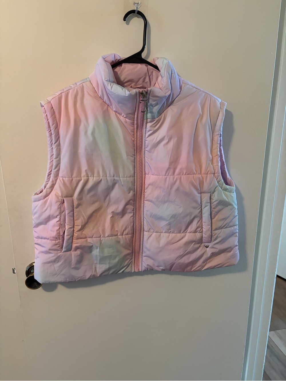 Juicy Couture Light Pink Quilted Puffer Vest